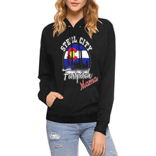 Load image into Gallery viewer, Steel City Mama NickName Name Number All Over Print Hoodie for Women (USA Size) (Model H13)