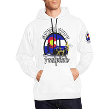 Load image into Gallery viewer, Steel City Sting men white All Over Print Hoodie for Men (USA Size) (Model H13)