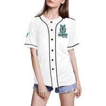 Load image into Gallery viewer, Lady Wolves White Left All Over Print Baseball Jersey for Women (Model T50)
