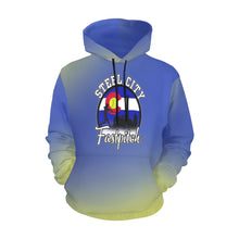 Load image into Gallery viewer, Steel City Sting Name Number Red smoke All Over Print Hoodie for Women (USA Size) (Model H13)