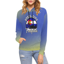 Load image into Gallery viewer, Steel City Sting Name Number Red smoke All Over Print Hoodie for Women (USA Size) (Model H13)