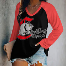 Load image into Gallery viewer, Bulldog Senior Wrestling Mama- The Last Take Down Season- Long sleeve loose tee
