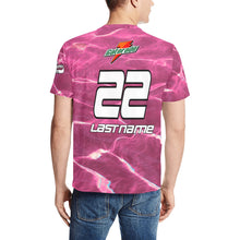 Load image into Gallery viewer, G Pink Men's All Over Print T-Shirt (Random Design Neck) (Model T63)