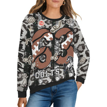 Load image into Gallery viewer, Junk Colts Women's Crew Neck Sweater (Model H75)