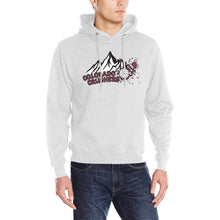 Load image into Gallery viewer, Crusher Cotton Hoodie Grey Maroon Men's Classic Hoodie (Model H17)