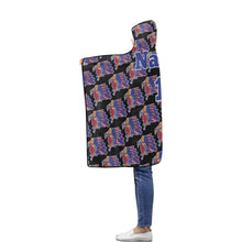 Load image into Gallery viewer, Azteca Hooded Blanket Custom Flannel Hooded Blanket 40''x50''