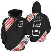Load image into Gallery viewer, Custom Baseball Hoodie White 2 All Over Print Hoodie for Men (USA Size) (Model H13)