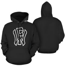 Load image into Gallery viewer, Wow Force Hoodie Black No Customization All Over Print Hoodie for Women (USA Size) (Model H13)
