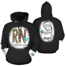 Load image into Gallery viewer, RN Hoodie Leopard 2 All Over Print Hoodie for Women (USA Size) (Model H13)