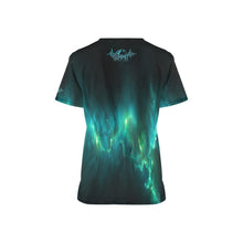Load image into Gallery viewer, Summit Female Scrub Top Galaxy All Over Print Scrub Top