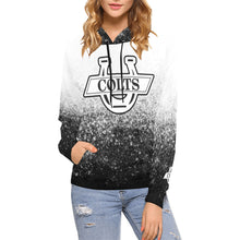 Load image into Gallery viewer, South U B/W Name/Number All Over Print Hoodie for Women (USA Size) (Model H13)