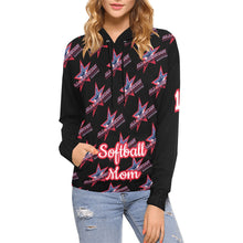 Load image into Gallery viewer, All American Mom Hoodie Full Custom All Over print All Over Print Hoodie for Women (USA Size) (Model H13)