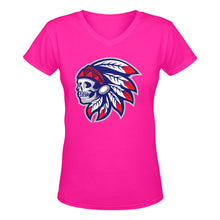 Load image into Gallery viewer, Tribe V Pink October Women's Deep V-neck T-shirt (Model T19)