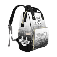 Load image into Gallery viewer, BP VB BW Multi-Function Diaper Backpack/Diaper Bag (Model 1688)