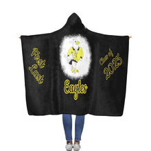 Load image into Gallery viewer, Eagles Flannel Hooded Blanket 56''x80''