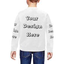 Load image into Gallery viewer, Custom Your Design Here- Crewneck Child All Over Print Crewneck Sweatshirt for Kids (Model H29)