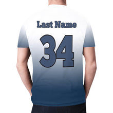 Load image into Gallery viewer, All American Fade Name Number New All Over Print T-shirt for Men (Model T45)