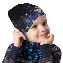 Load image into Gallery viewer, All American Beanie Glitter All Over Print Beanie for Kids