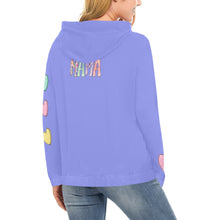 Load image into Gallery viewer, Mama Purple All Over Print Hoodie for Women (USA Size) (Model H13)