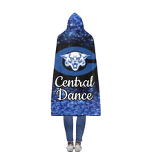 Load image into Gallery viewer, Central Dance Flannel Hooded Blanket 56''x80''