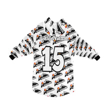 Load image into Gallery viewer, Altitude Sherpa Lined Hoodie White Pattern Blanket Hoodie for Women