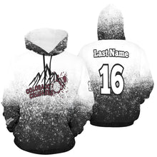 Load image into Gallery viewer, Crusher Women with Number/Name All Over Print Hoodie for Women (USA Size) (Model H13)