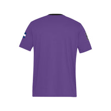 Load image into Gallery viewer, PS Purple SHIRT b Men's All Over Print T-Shirt (Solid Color Neck) (Model T63)