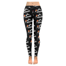 Load image into Gallery viewer, Altitude Leggings Black Pattern Low Rise Leggings (Invisible Stitch) (Model L05)