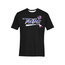 Load image into Gallery viewer, Tribe Shirt Left Chest Black Tribe 2 Men's All Over Print T-Shirt (Solid Color Neck) (Model T63)