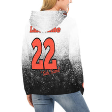 Load image into Gallery viewer, Chaos Baseball Full Custom First name/last name/nick name/number All Over Print Hoodie for Women (USA Size) (Model H13)