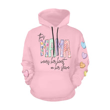 Load image into Gallery viewer, Mama Light Pink F All Over Print Hoodie for Women (USA Size) (Model H13)