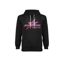 Load image into Gallery viewer, All American Basic Number, Print Cuffs Fleece Lined black Men's Long Sleeve Fleece Hoodie (Model H55)