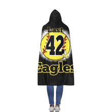 Load image into Gallery viewer, East Softball Flannel Hooded Blanket 56''x80''