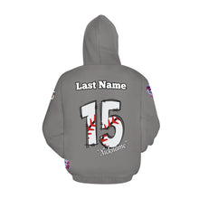 Load image into Gallery viewer, Tribe Grey Mom Hoodie F All Over Print Hoodie for Women (USA Size) (Model H13)