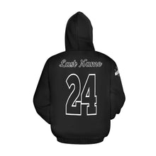Load image into Gallery viewer, South Universal Hoodie Black/black Name/Number All Over Print Hoodie for Men (USA Size) (Model H13)