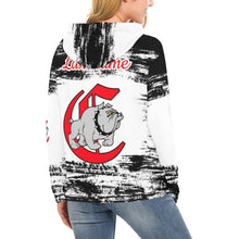 Load image into Gallery viewer, Bulldog All Over Print Hoodie for Women (USA Size) (Model H13)