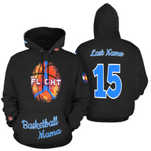 Load image into Gallery viewer, Flight Basketball Mama All Over Print Hoodie for Women (USA Size) (Model H13)