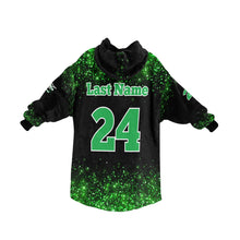 Load image into Gallery viewer, Aces Sherpa Glitter Blanket Hoodie for Women