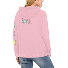 Load image into Gallery viewer, Mama Light Pink F All Over Print Hoodie for Women (USA Size) (Model H13)