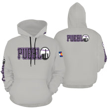 Load image into Gallery viewer, PS Grey All Over Print Hoodie for Men (USA Size) (Model H13)