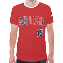 Load image into Gallery viewer, Express red/red New All Over Print T-shirt for Men (Model T45)