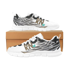 Load image into Gallery viewer, RN Shoe Nurse Symbol White out Women's Breathable Running Shoes (Model 055)