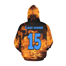 Load image into Gallery viewer, Flight Orange Customization All Over Print Hoodie for Men (USA Size) (Model H13)