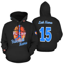 Load image into Gallery viewer, Flight Basketball Mama Middle All Over Print Hoodie for Women (USA Size) (Model H13)