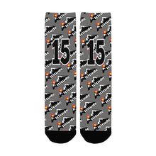 Load image into Gallery viewer, Altitude Sock Grey Number Custom Socks for Women