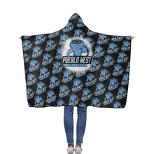 Load image into Gallery viewer, PW Hooded Blanket Pattern Flannel Hooded Blanket 40''x50''