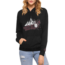 Load image into Gallery viewer, Crushers Black Hoodie Women All Over Print Hoodie for Women (USA Size) (Model H13)