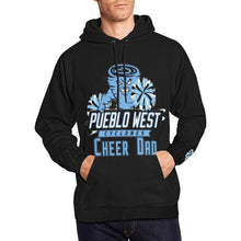 Load image into Gallery viewer, Cheer Dad Black Hoodie Final All Over Print Hoodie for Men (USA Size) (Model H13)