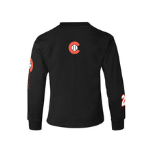 Load image into Gallery viewer, Chaos Long Sleeve Youth Number Kids' Rib Cuff Long Sleeve T-shirt (Model T64)