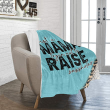 Load image into Gallery viewer, Just a mama trying not to raise sassholes blanket Ultra-Soft Micro Fleece Blanket 30''x40''